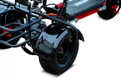 Электротрицикл WHITE SIBERIA TRIKE MINI BLACK 1500W Шоссейные колёса