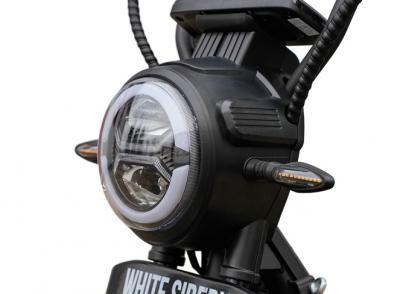 Электротрицикл WHITE SIBERIA TRIKE MINI BLACK 1500W Шоссейные колёса