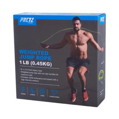 Скакалка утяжеленная PRCTZ WEIGHTED JUMP ROPE, 0.45 кг.