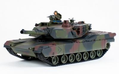 Радиоуправляемый танк Abrams, 1:24, камуфляж NATO, пневмо пушка RC8126