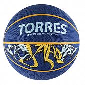 Мяч баскетбольный сувенирный TORRES Jam B00041, р.1, диам.12 см