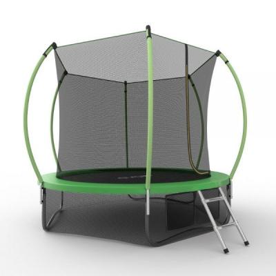 Батут EVO JUMP Internal + Lower net 8ft с внутренней сеткой и лестницей + нижняя сеть