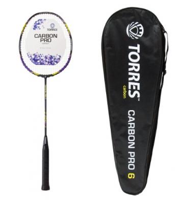 Ракетка для бадминтона TORRES Carbon PRO6, карбон
