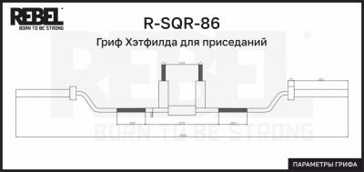 Гриф Хэтфилда для приседаний REBEL R-SQR-86