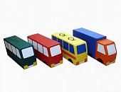 Мягкие игровые модули Машина (грузовик, автобус, троллейбус, трамвай в ассортименте)
