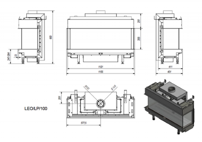 Топка на магистральном газу LEO/LP/100/NG 86148